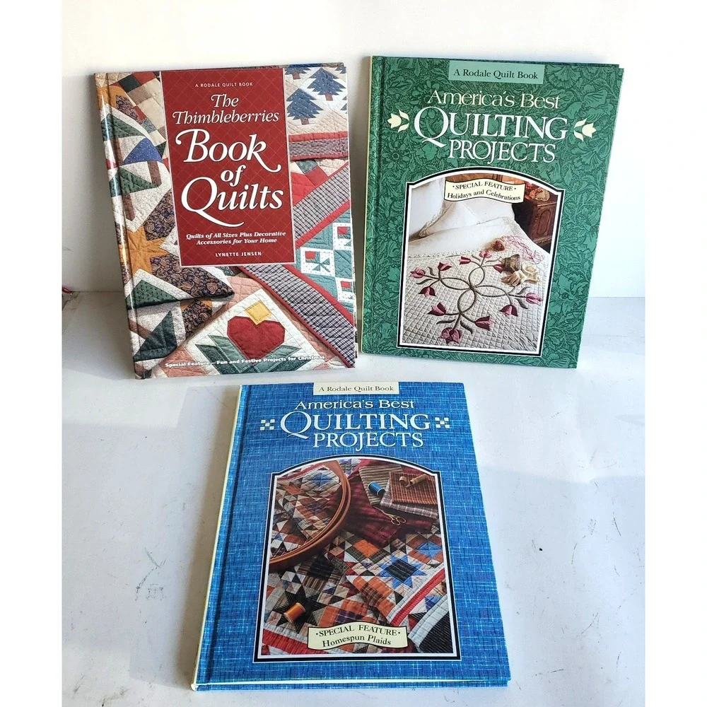 Americas Best Quilt Projects Rodale Book Lot 3 Collection Patterns HC \VTG NOS